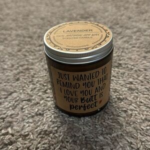 Lavender funny candle